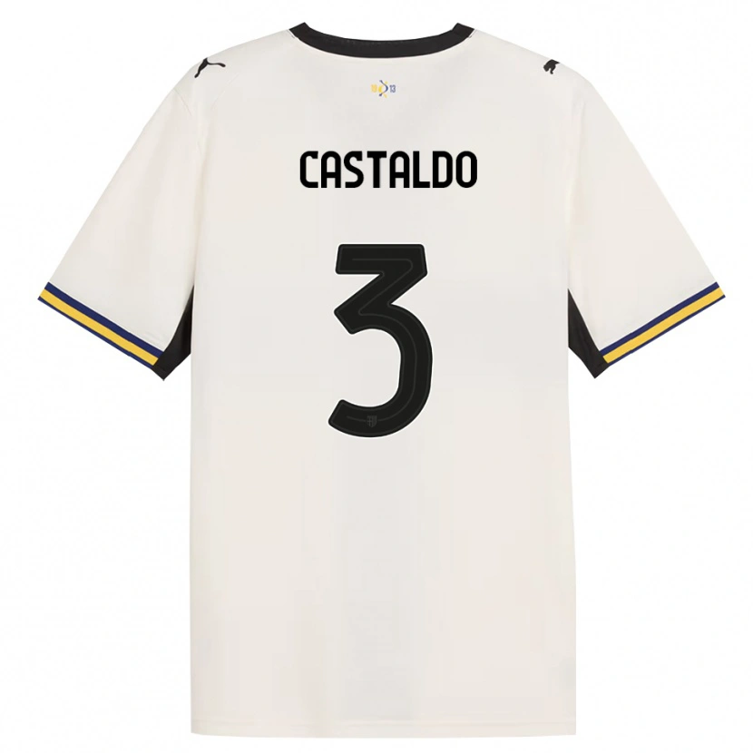 Danxen Damen Antonio Castaldo #3 Creme Schwarz Gelb Heimtrikot Trikot 2026/27 T-Shirt