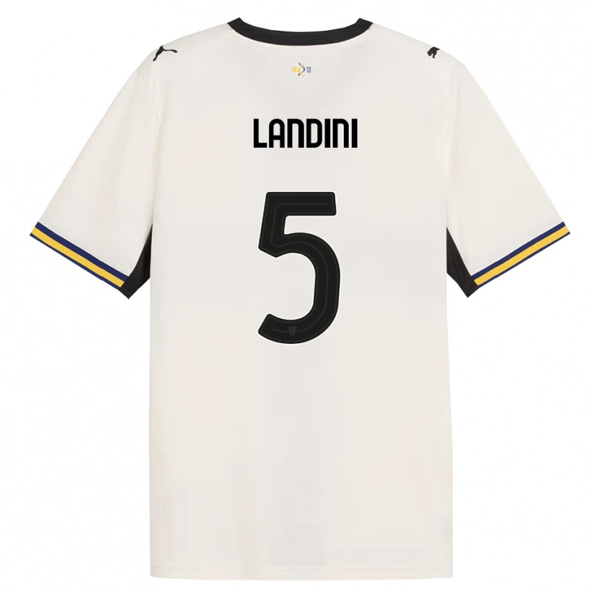 Danxen Damen Simone Landini #5 Creme Schwarz Gelb Heimtrikot Trikot 2026/27 T-Shirt
