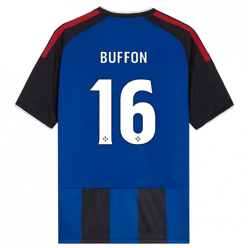 Danxen Damen Louis Buffon #16 Schwarz Rot Weiß Blau Heimtrikot Trikot 2026/27 T-Shirt