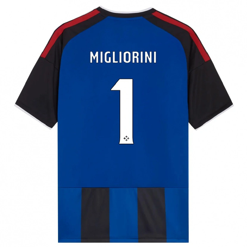 Danxen Damen Niccolò Migliorini #1 Schwarz Rot Weiß Blau Heimtrikot Trikot 2026/27 T-Shirt