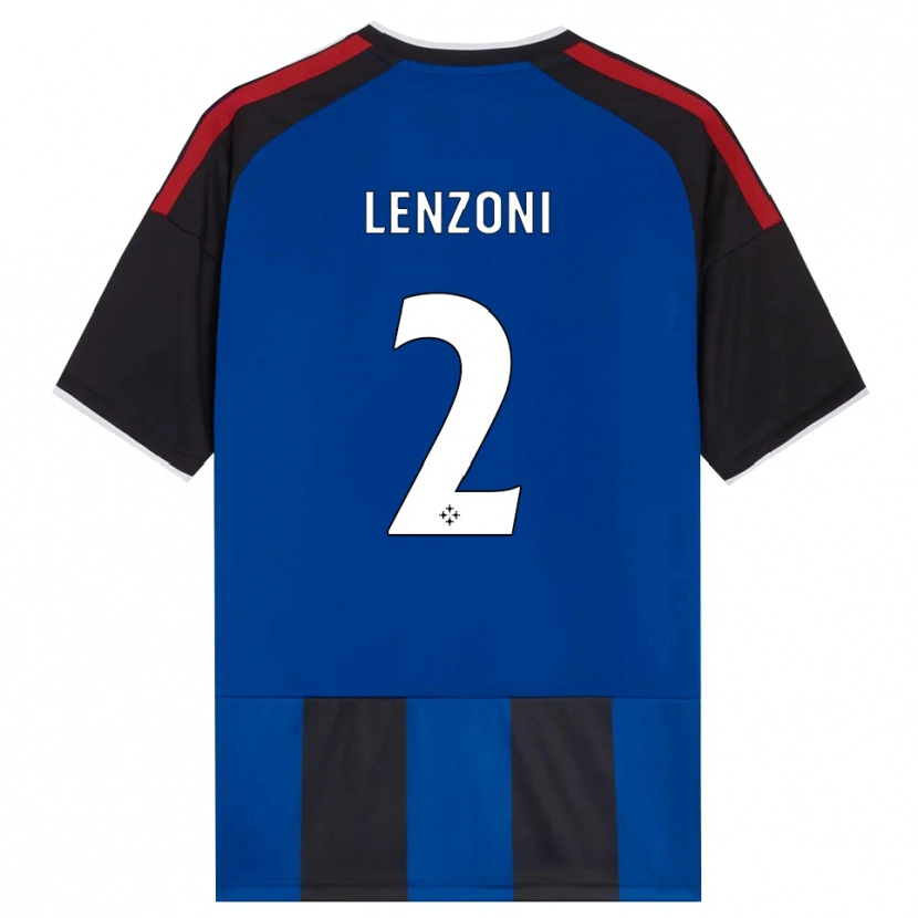 Danxen Damen Samuele Lenzoni #2 Schwarz Rot Weiß Blau Heimtrikot Trikot 2026/27 T-Shirt