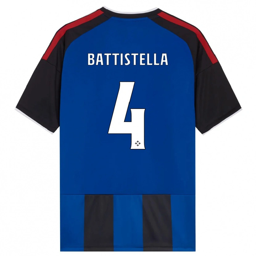 Danxen Damen Daniel Battistella #4 Schwarz Rot Weiß Blau Heimtrikot Trikot 2026/27 T-Shirt
