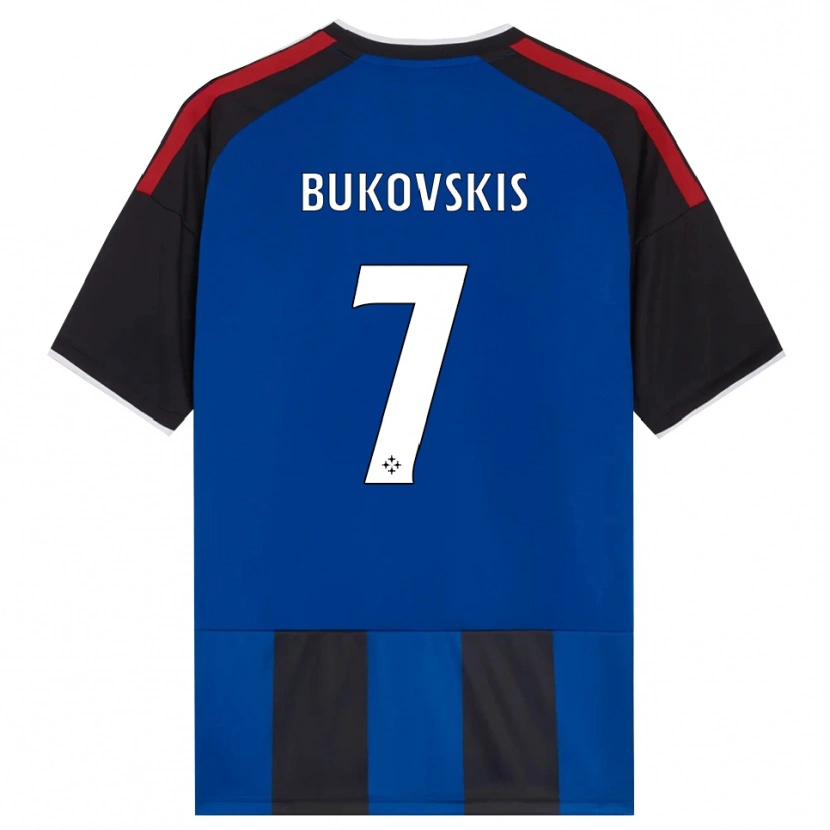 Danxen Damen Aleksejs Bukovskis #7 Schwarz Rot Weiß Blau Heimtrikot Trikot 2026/27 T-Shirt