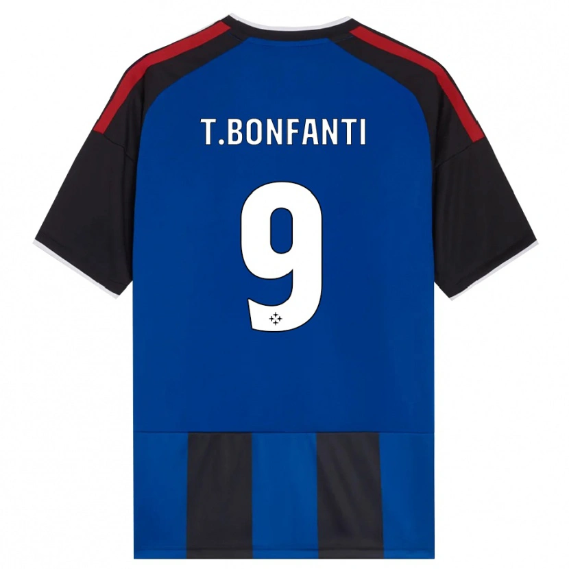 Danxen Damen Thomas Bonfanti #9 Schwarz Rot Weiß Blau Heimtrikot Trikot 2026/27 T-Shirt