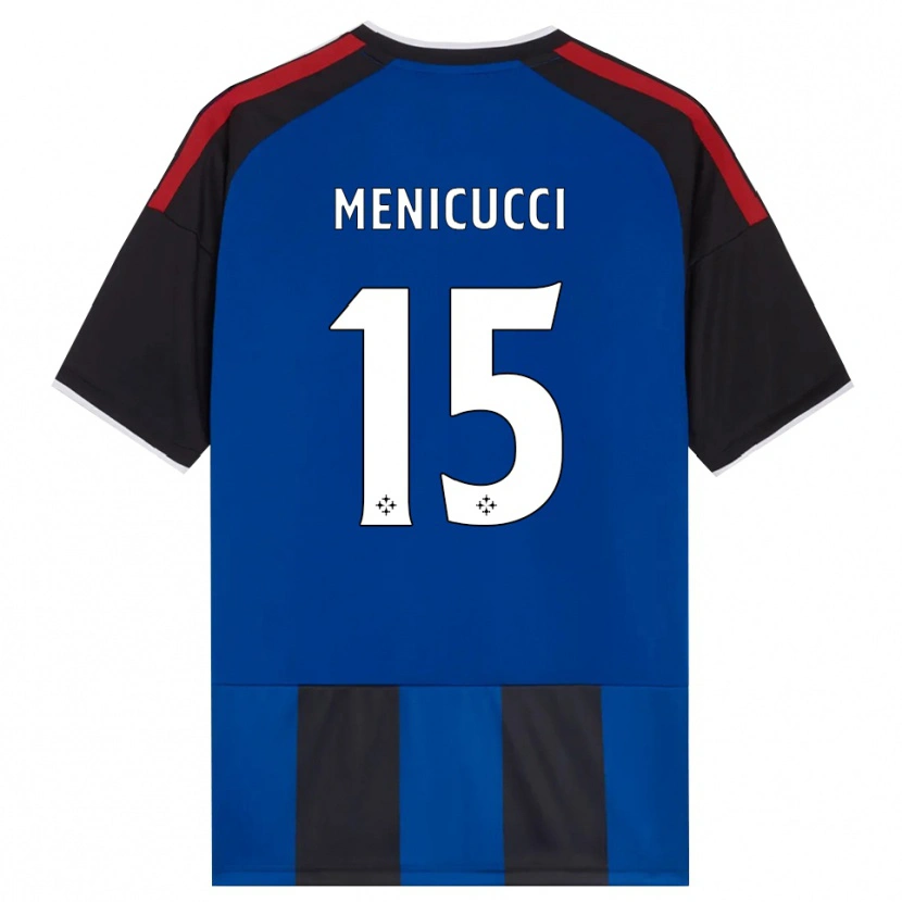 Danxen Damen Edoardo Menicucci #15 Schwarz Rot Weiß Blau Heimtrikot Trikot 2026/27 T-Shirt