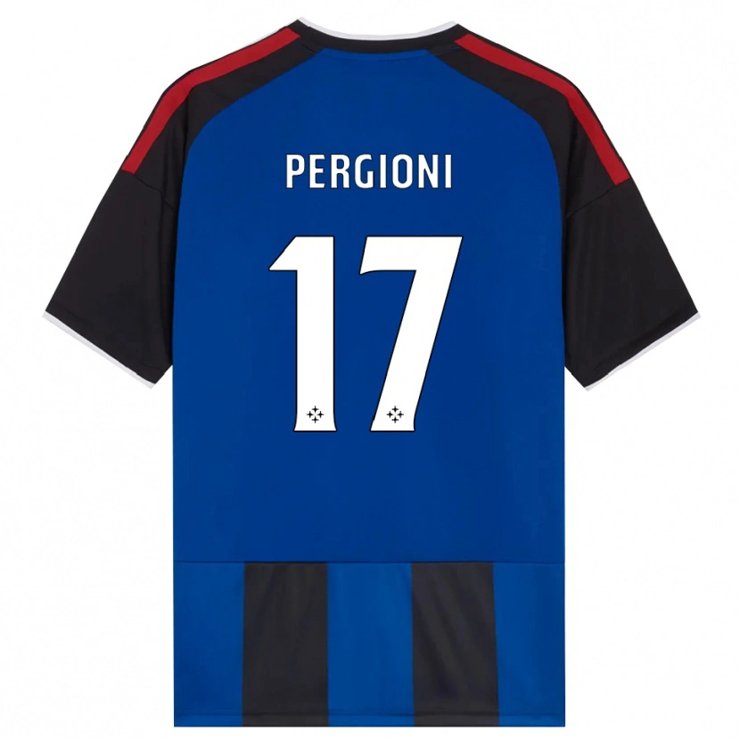 Danxen Damen Kevin Pergioni #17 Schwarz Rot Weiß Blau Heimtrikot Trikot 2026/27 T-Shirt