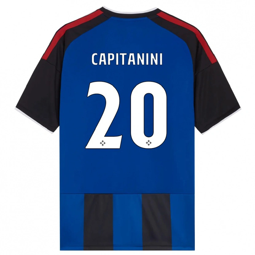 Danxen Damen Diego Capitanini #20 Schwarz Rot Weiß Blau Heimtrikot Trikot 2026/27 T-Shirt