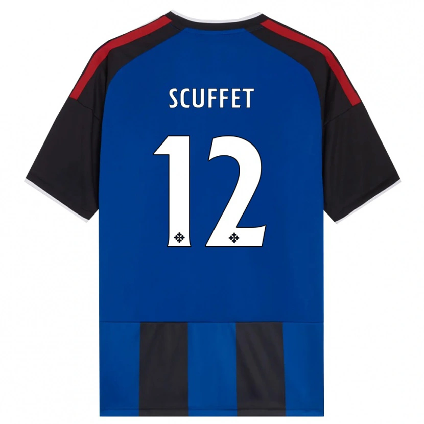 Danxen Damen Simone Scuffet #12 Schwarz Rot Weiß Blau Heimtrikot Trikot 2026/27 T-Shirt