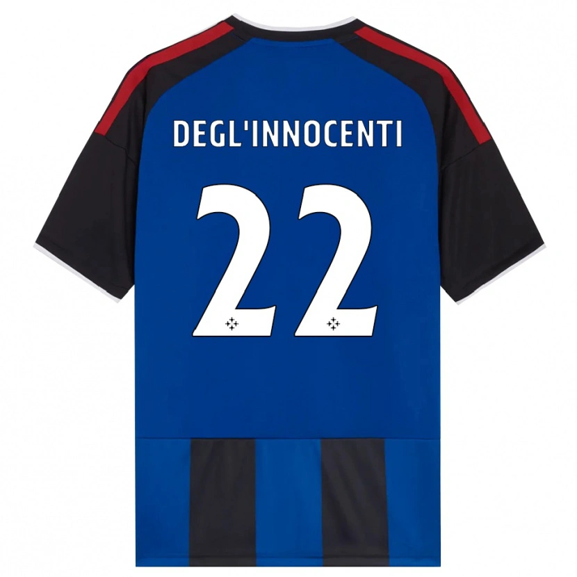 Danxen Damen Luca Degl'innocenti #22 Schwarz Rot Weiß Blau Heimtrikot Trikot 2026/27 T-Shirt