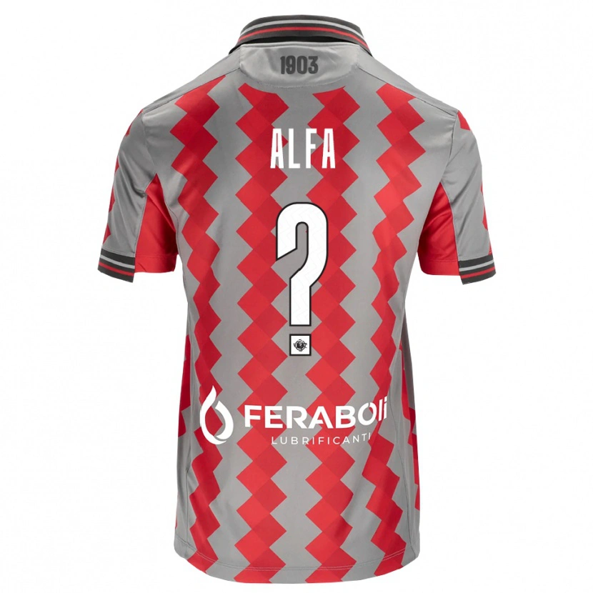 Danxen Damen Karim Alfa #0 Grau Rot Weiß Heimtrikot Trikot 2026/27 T-Shirt