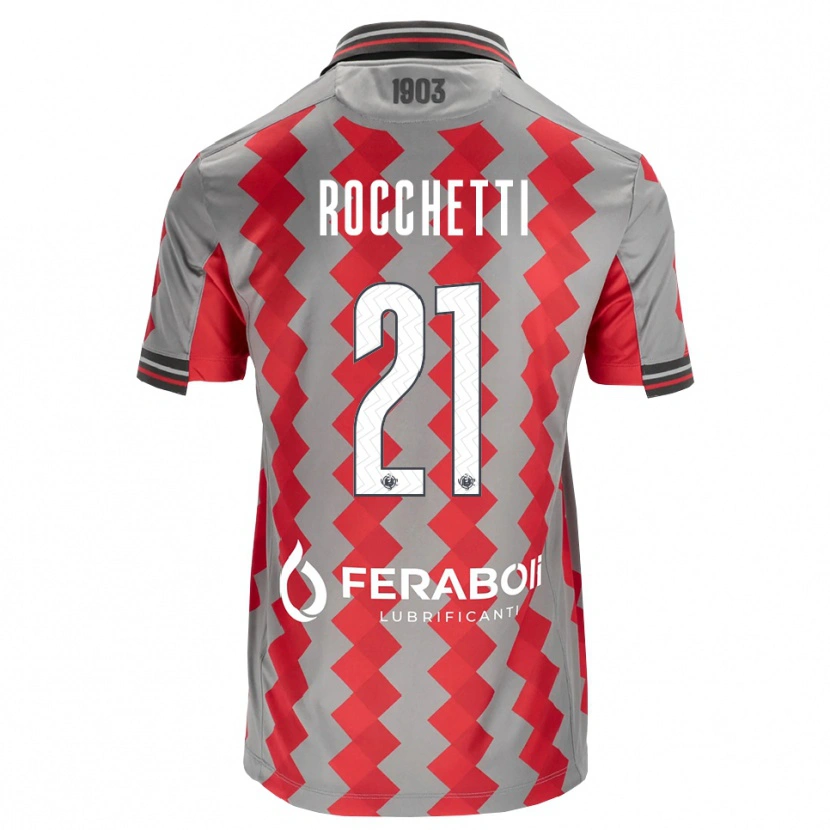 Danxen Damen Yuri Rocchetti #21 Grau Rot Weiß Heimtrikot Trikot 2026/27 T-Shirt