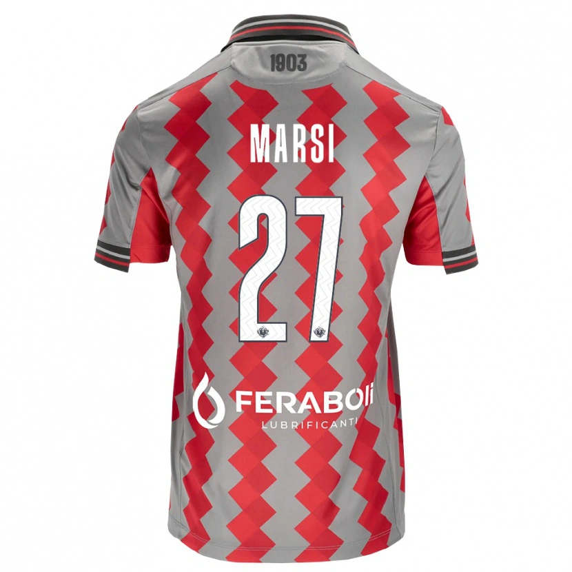 Danxen Damen Simone Marsi #27 Grau Rot Weiß Heimtrikot Trikot 2026/27 T-Shirt