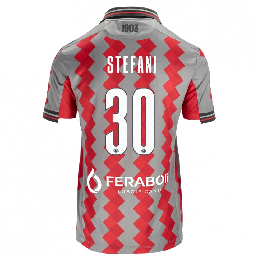 Danxen Damen Christian Stefani #30 Grau Rot Weiß Heimtrikot Trikot 2026/27 T-Shirt