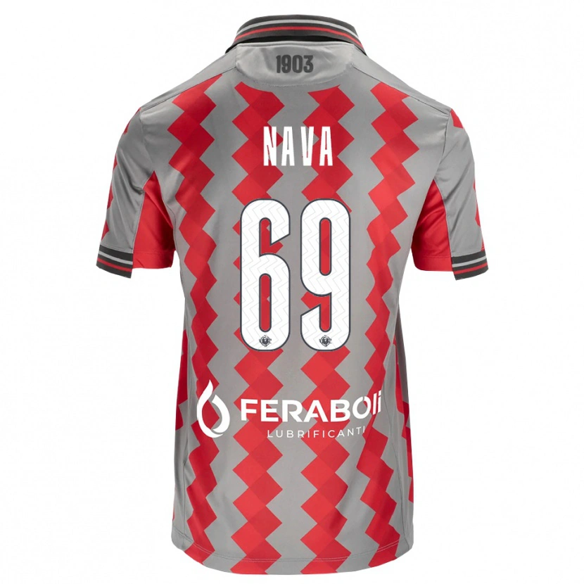 Danxen Damen Lapo Nava #69 Grau Rot Weiß Heimtrikot Trikot 2026/27 T-Shirt