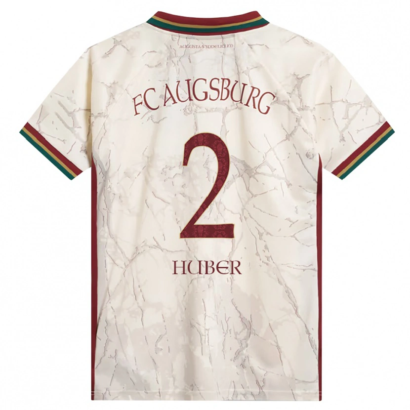Danxen Damen Fynn Huber #2 Grün Reis Weiß Burgund Heimtrikot Trikot 2026/27 T-Shirt