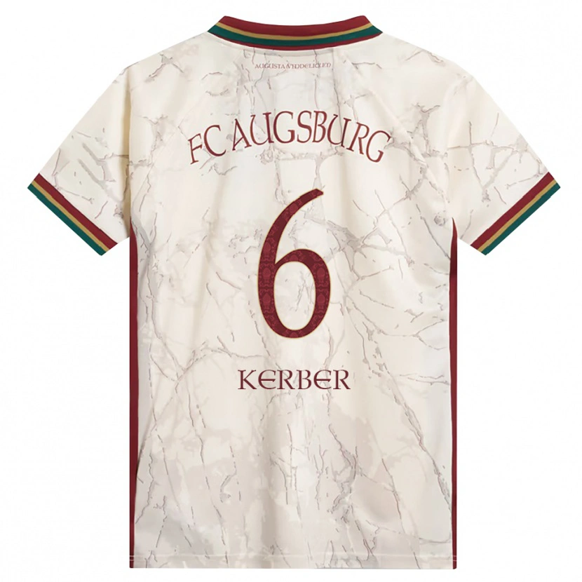 Danxen Damen Luca Kerber #6 Grün Reis Weiß Burgund Heimtrikot Trikot 2026/27 T-Shirt