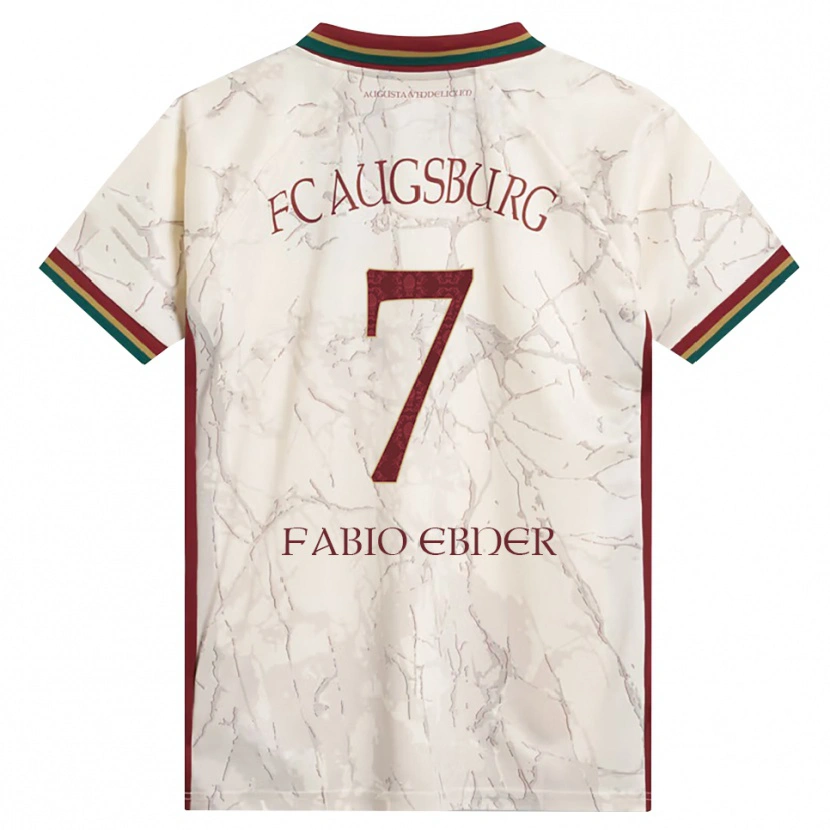 Danxen Damen Fabio Ebner #7 Grün Reis Weiß Burgund Heimtrikot Trikot 2026/27 T-Shirt