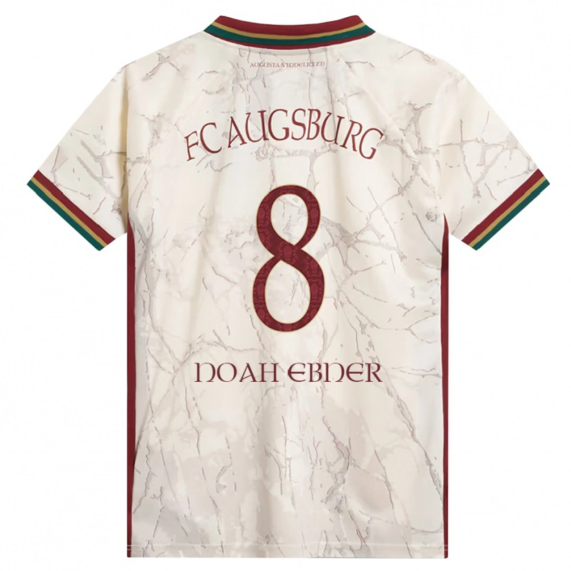 Danxen Damen Noah Ebner #8 Grün Reis Weiß Burgund Heimtrikot Trikot 2026/27 T-Shirt