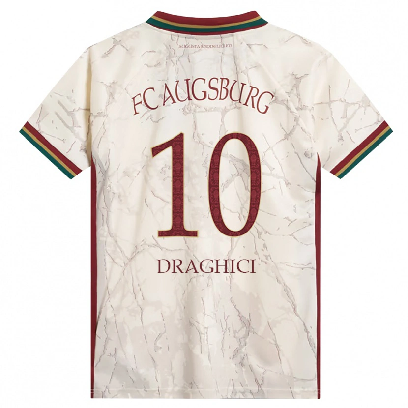 Danxen Damen Robert Drăghici #10 Grün Reis Weiß Burgund Heimtrikot Trikot 2026/27 T-Shirt