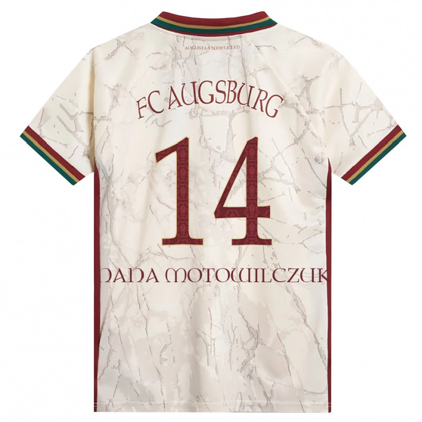 Danxen Damen Kevin Nana #14 Grün Reis Weiß Burgund Heimtrikot Trikot 2026/27 T-Shirt