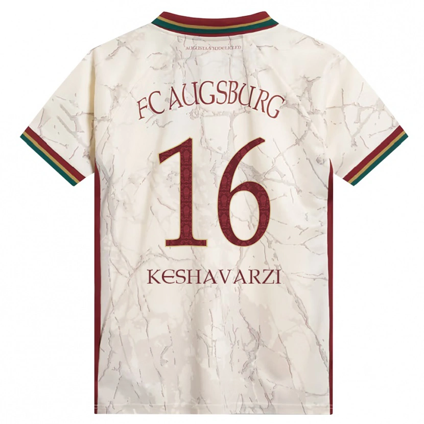 Danxen Damen Nicolas Keshavarzi #16 Grün Reis Weiß Burgund Heimtrikot Trikot 2026/27 T-Shirt