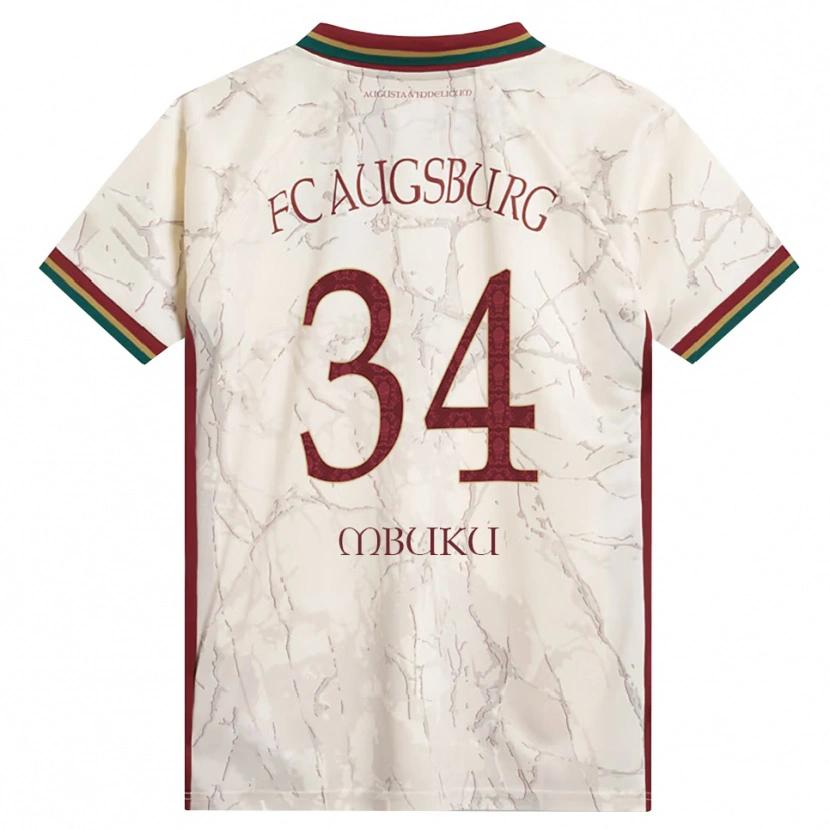 Danxen Damen Nathanaël Mbuku #34 Grün Reis Weiß Burgund Heimtrikot Trikot 2026/27 T-Shirt