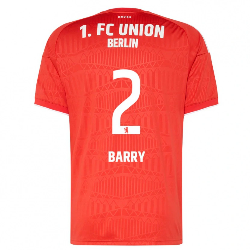 Danxen Damen Sadou Barry #2 Rot Weiß Heimtrikot Trikot 2026/27 T-Shirt