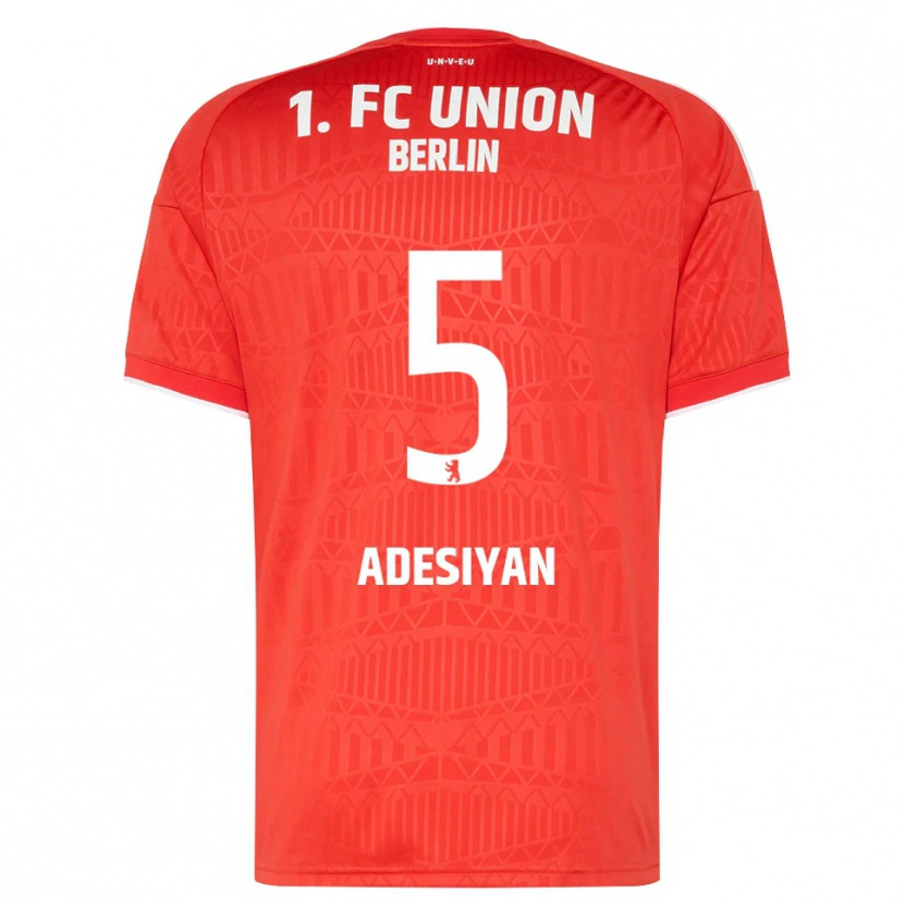 Danxen Damen Olufemi Adesiyan #5 Rot Weiß Heimtrikot Trikot 2026/27 T-Shirt