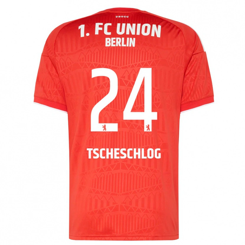 Danxen Damen Jonas Tscheschlog #24 Rot Weiß Heimtrikot Trikot 2026/27 T-Shirt
