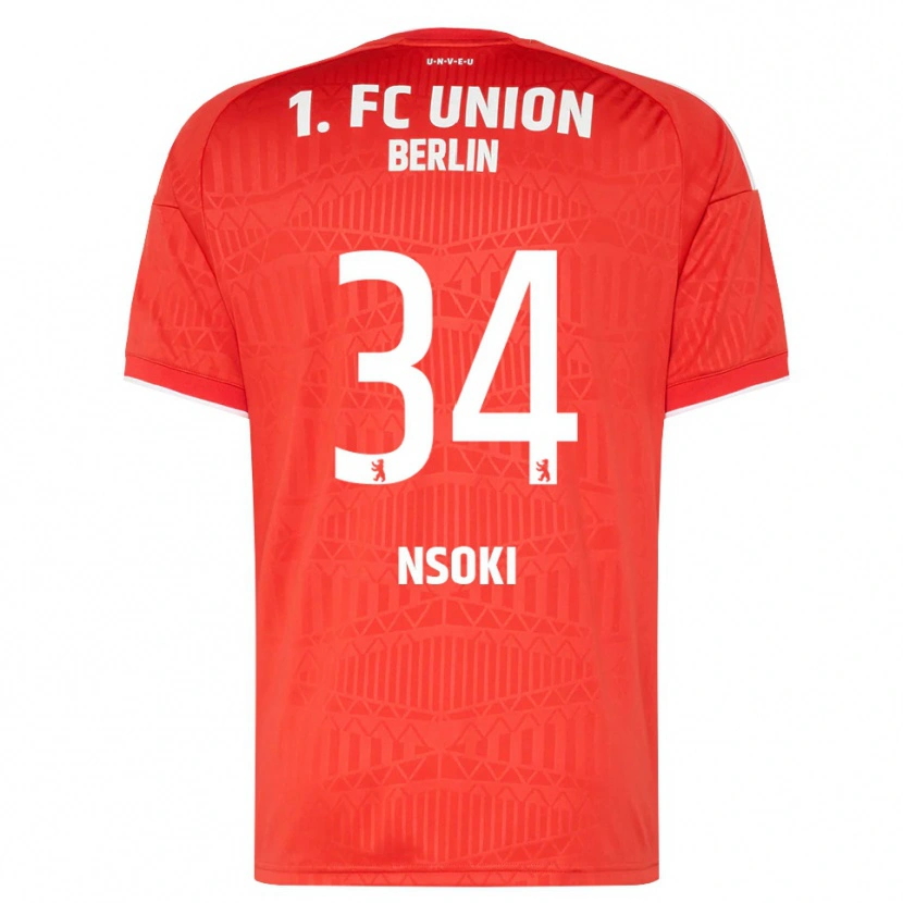 Danxen Damen Stanley Nsoki #34 Rot Weiß Heimtrikot Trikot 2026/27 T-Shirt