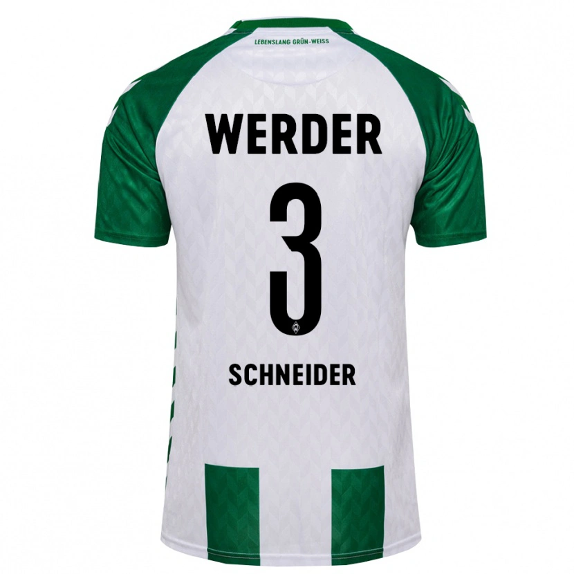 Danxen Damen Dieter Schneider #3 Grün Weiß Heimtrikot Trikot 2026/27 T-Shirt