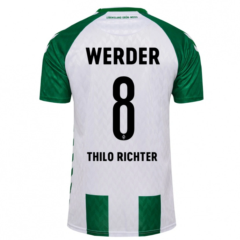 Danxen Damen Jasper Thilo Richter #8 Grün Weiß Heimtrikot Trikot 2026/27 T-Shirt