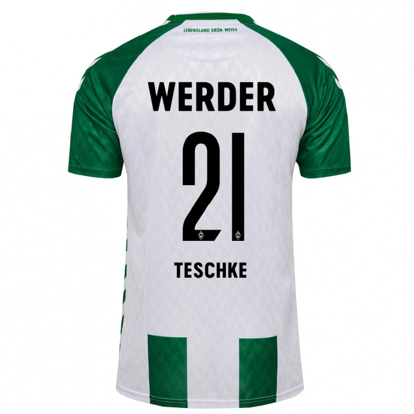 Danxen Damen Tim Teschke #21 Grün Weiß Heimtrikot Trikot 2026/27 T-Shirt