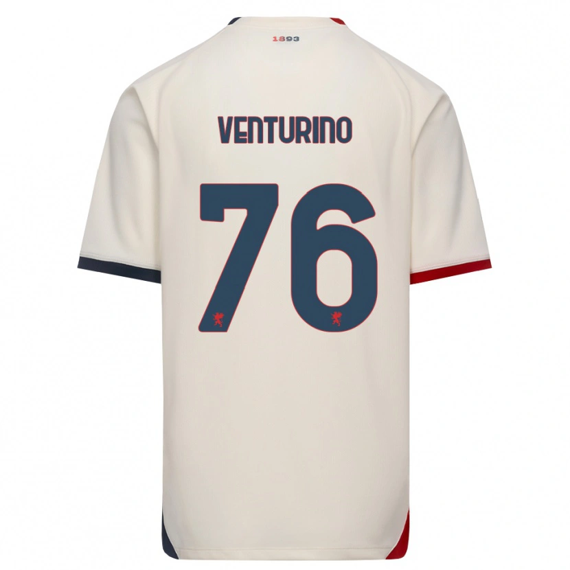 Danxen Damen Lorenzo Venturino #76 Creme Rot Auswärtstrikot Trikot 2026/27 T-Shirt