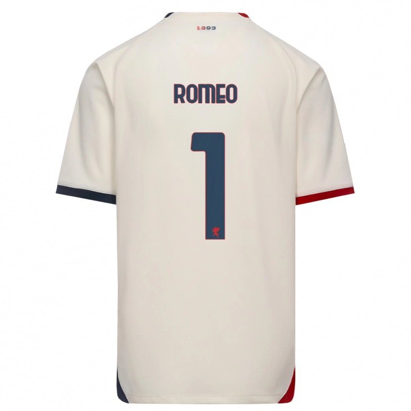 Danxen Damen Emanuele Romeo #1 Creme Rot Auswärtstrikot Trikot 2026/27 T-Shirt