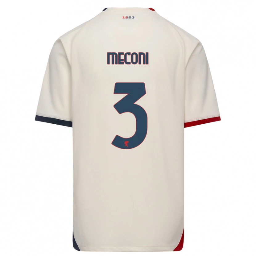 Danxen Damen Edoardo Meconi #3 Creme Rot Auswärtstrikot Trikot 2026/27 T-Shirt
