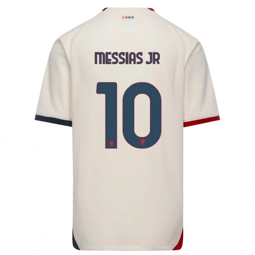 Danxen Damen Junior Messias #10 Creme Rot Auswärtstrikot Trikot 2026/27 T-Shirt