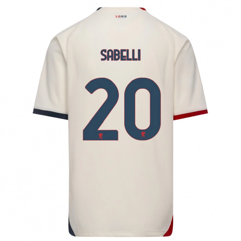 Danxen Damen Stefano Sabelli #20 Creme Rot Auswärtstrikot Trikot 2026/27 T-Shirt