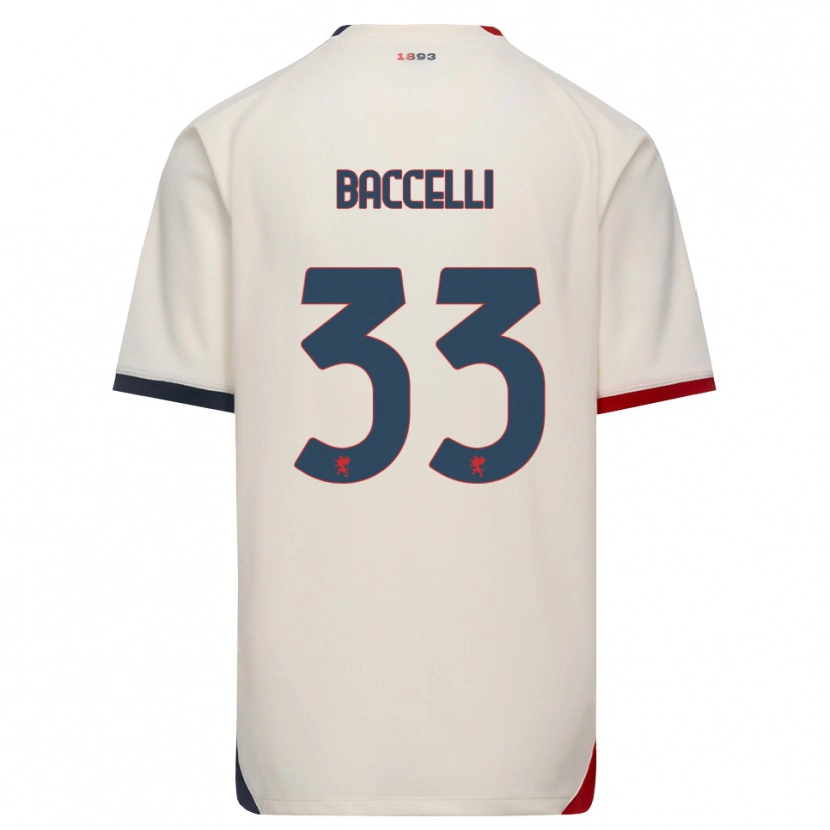 Danxen Damen Pietro Baccelli #33 Creme Rot Auswärtstrikot Trikot 2026/27 T-Shirt