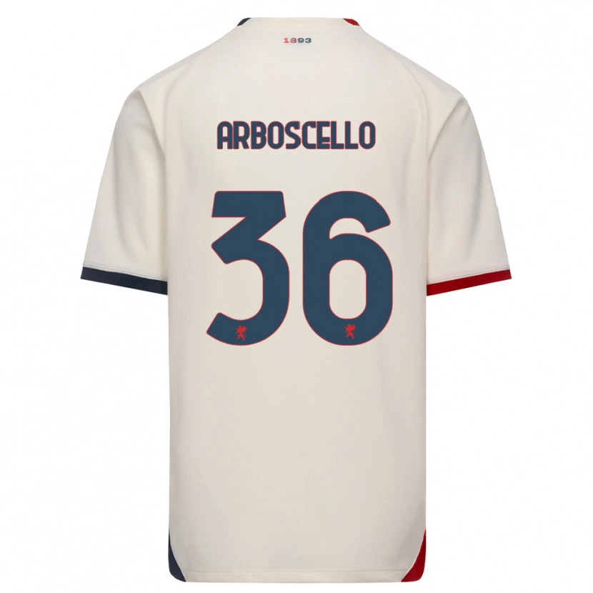 Danxen Damen Riccardo Arboscello #36 Creme Rot Auswärtstrikot Trikot 2026/27 T-Shirt