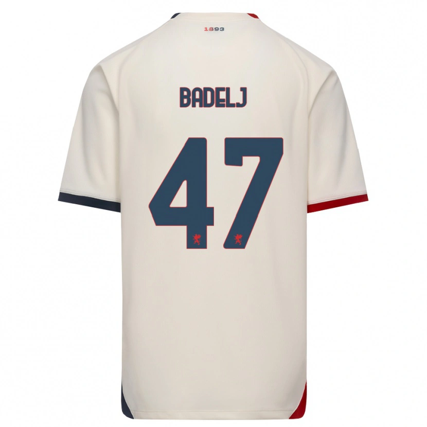 Danxen Damen Milan Badelj #47 Creme Rot Auswärtstrikot Trikot 2026/27 T-Shirt