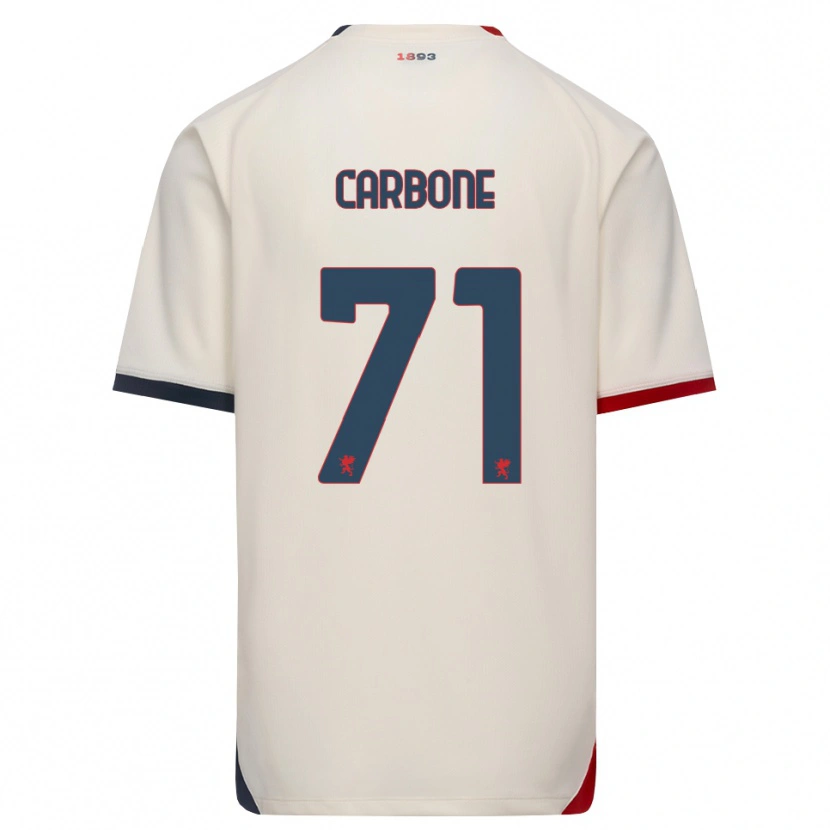 Danxen Damen Filippo Carbone #71 Creme Rot Auswärtstrikot Trikot 2026/27 T-Shirt
