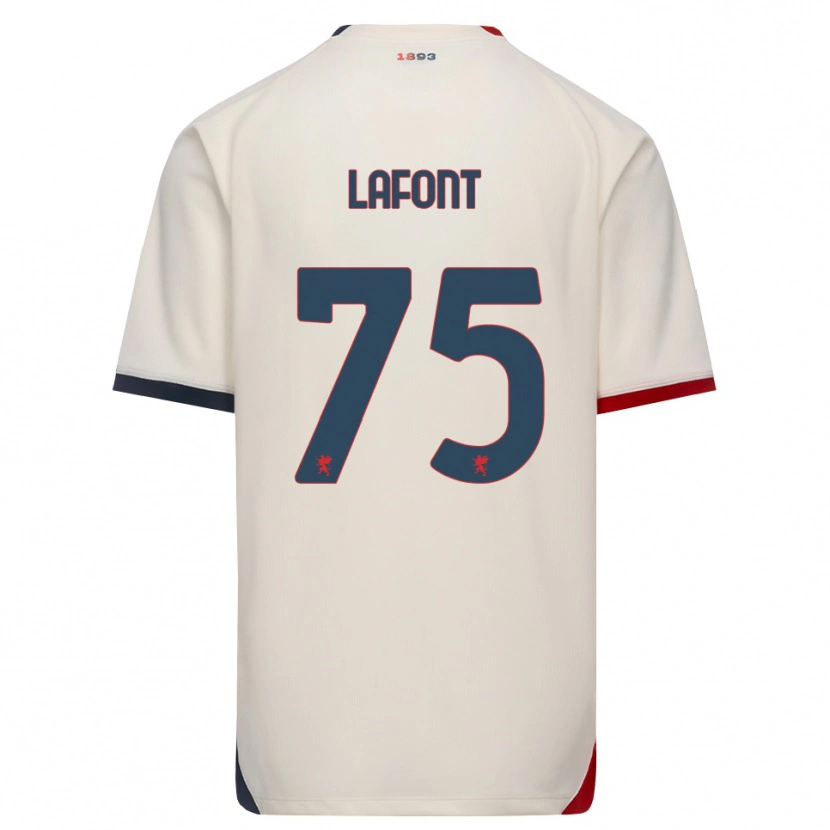 Danxen Damen Gaël Lafont #75 Creme Rot Auswärtstrikot Trikot 2026/27 T-Shirt