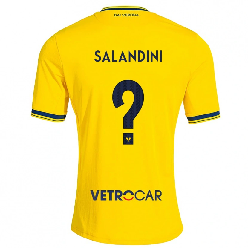 Danxen Damen Luca Salandini #0 Gelb Rot Auswärtstrikot Trikot 2026/27 T-Shirt