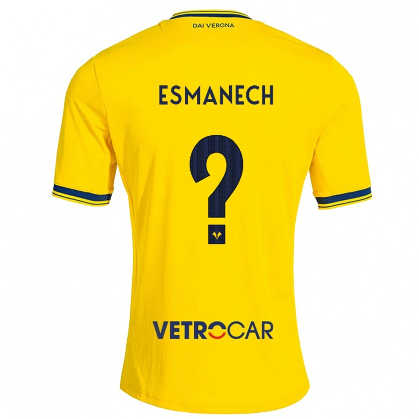 Danxen Damen Inigo Esmanech #0 Gelb Rot Auswärtstrikot Trikot 2026/27 T-Shirt