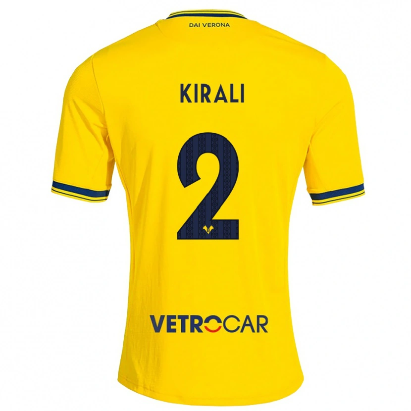 Danxen Damen Dragoș Kirali #2 Gelb Rot Auswärtstrikot Trikot 2026/27 T-Shirt