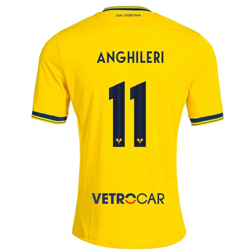 Danxen Damen Federica Anghileri #11 Gelb Rot Auswärtstrikot Trikot 2026/27 T-Shirt