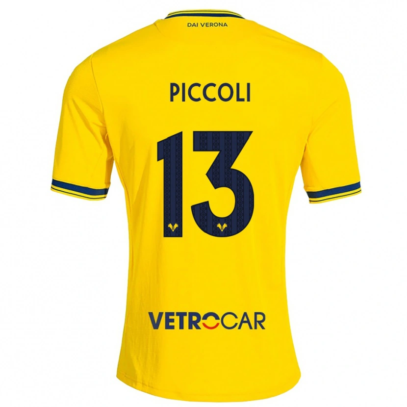 Danxen Damen Thomas Piccoli #13 Gelb Rot Auswärtstrikot Trikot 2026/27 T-Shirt