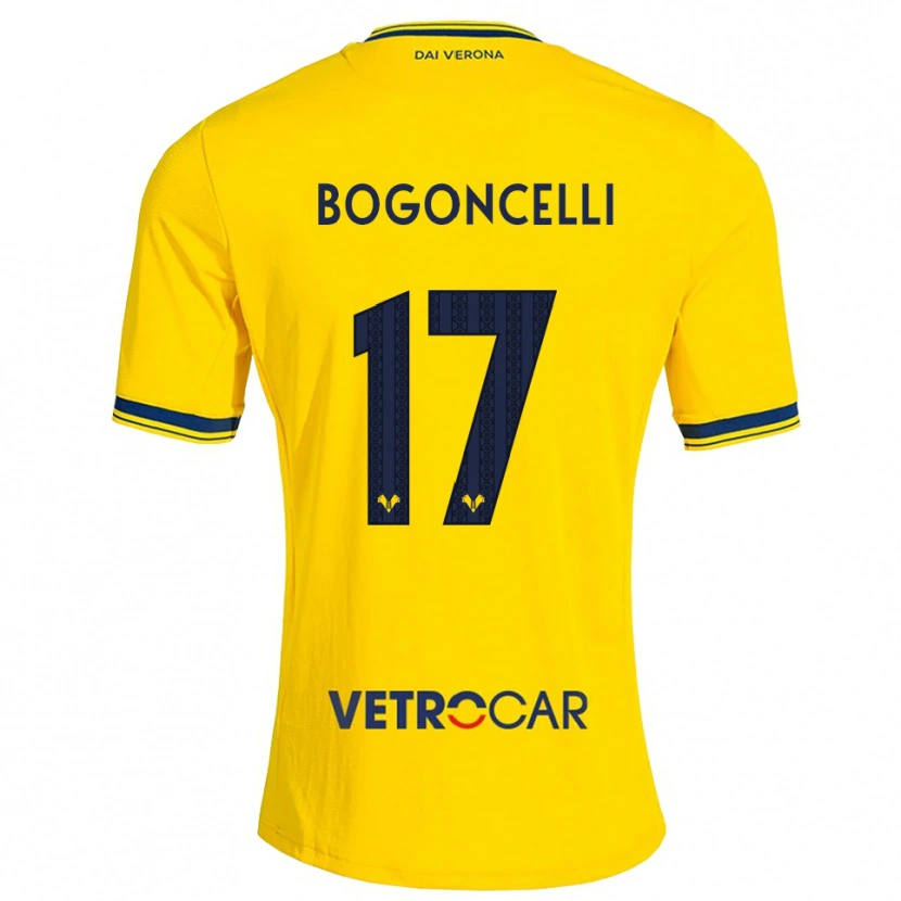 Danxen Damen Pietro Bogoncelli #17 Gelb Rot Auswärtstrikot Trikot 2026/27 T-Shirt
