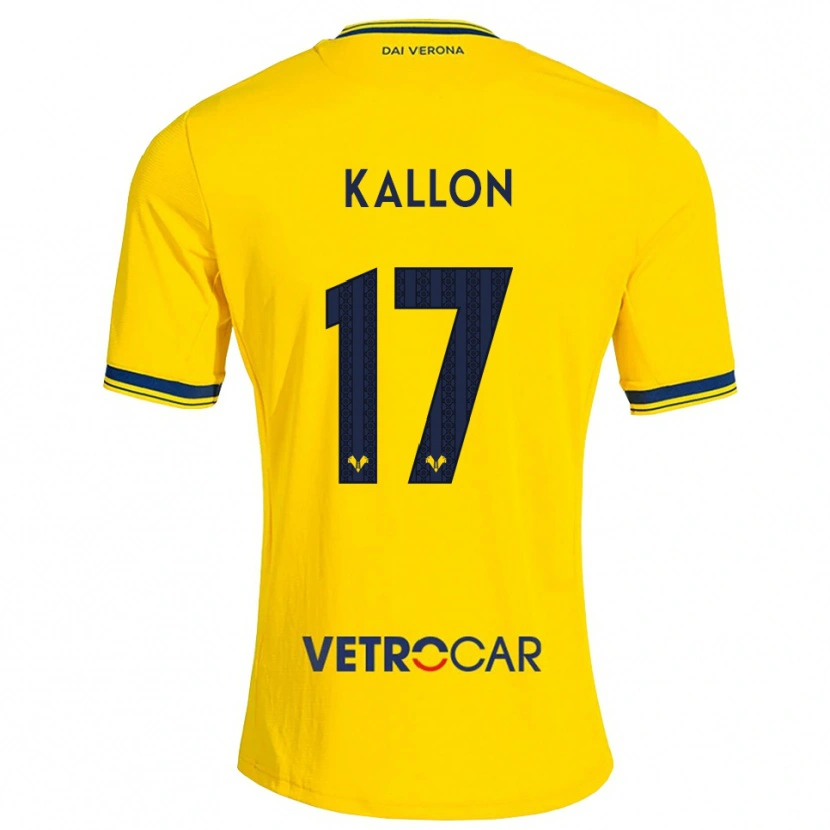 Danxen Damen Yayah Kallon #17 Gelb Rot Auswärtstrikot Trikot 2026/27 T-Shirt